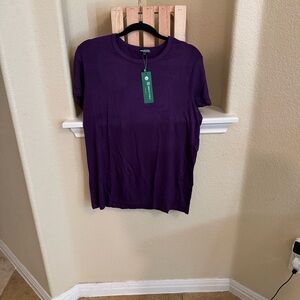 Stylish Purple Short Sleeve Women's Tee